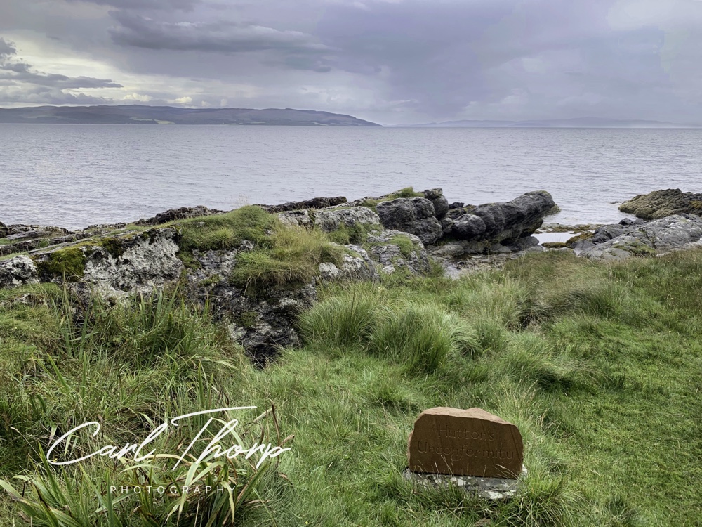 The site of Hutton’s Unconformity the start of modern geology. You can see the layers and folds in the rocks that helped Hutton develop his theories and understanding of how the earth developed.