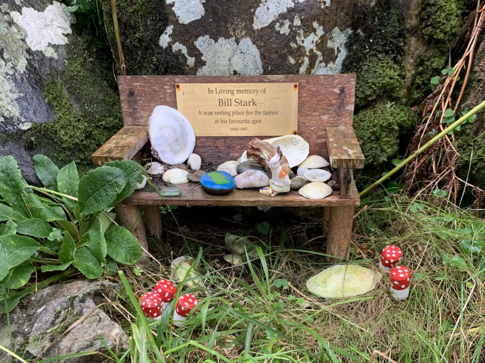 Fairy seat in Fairy Dell Isle of Arran.