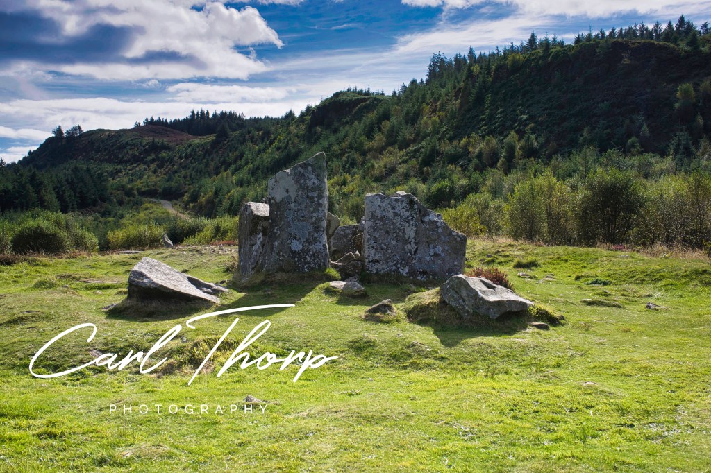 Ancient grave called Giants Grave Isle of Arran